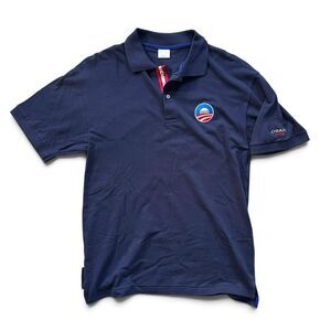 Vintage 2012 Obama Runway To Win Russell Simmons Polo Shirt M USA New & Rare